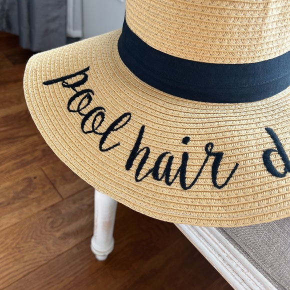Pool Hair don’t care floppy beach sun hat - Picture 4 of 8